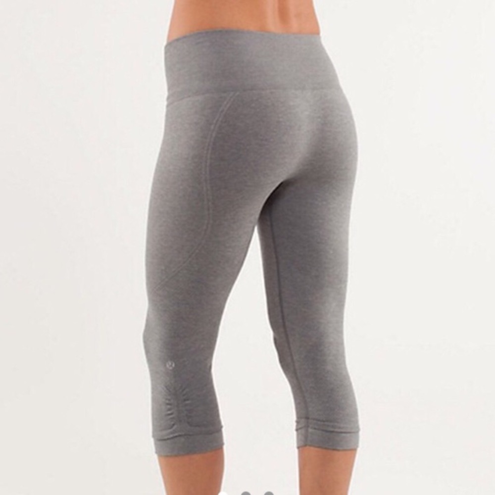 Lululemon Grey Ebb To Street Crop Leggings